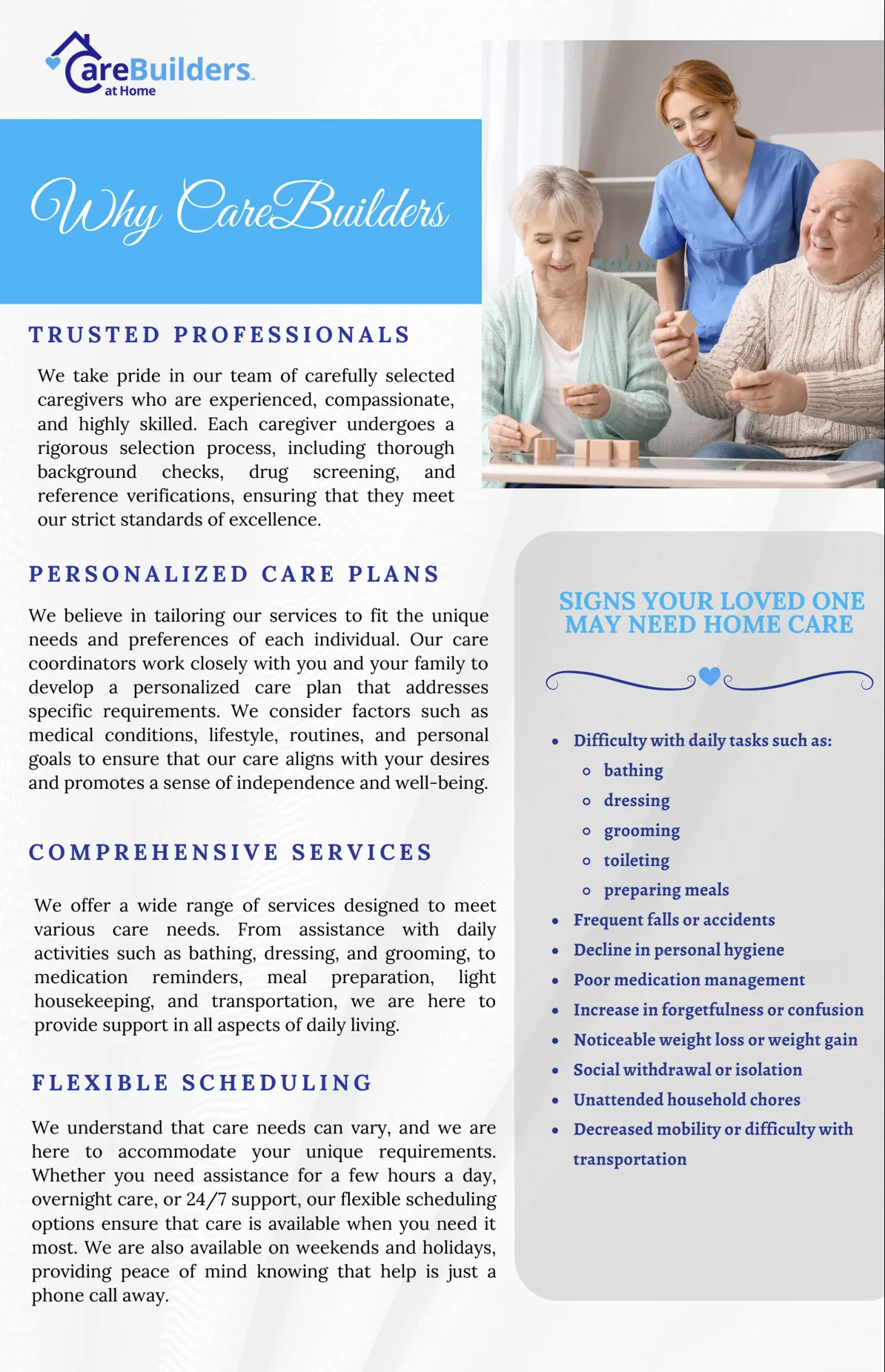 CAREBUILDERS AT HOME
