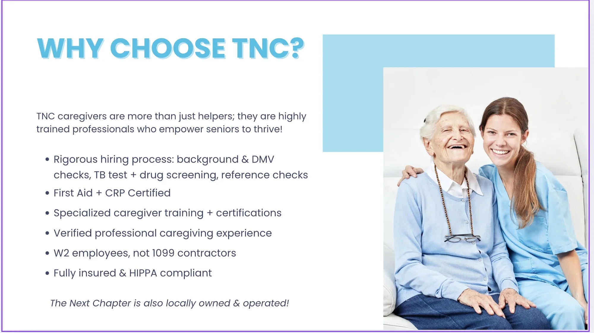 The Next Chapter - Senior Care Solutions