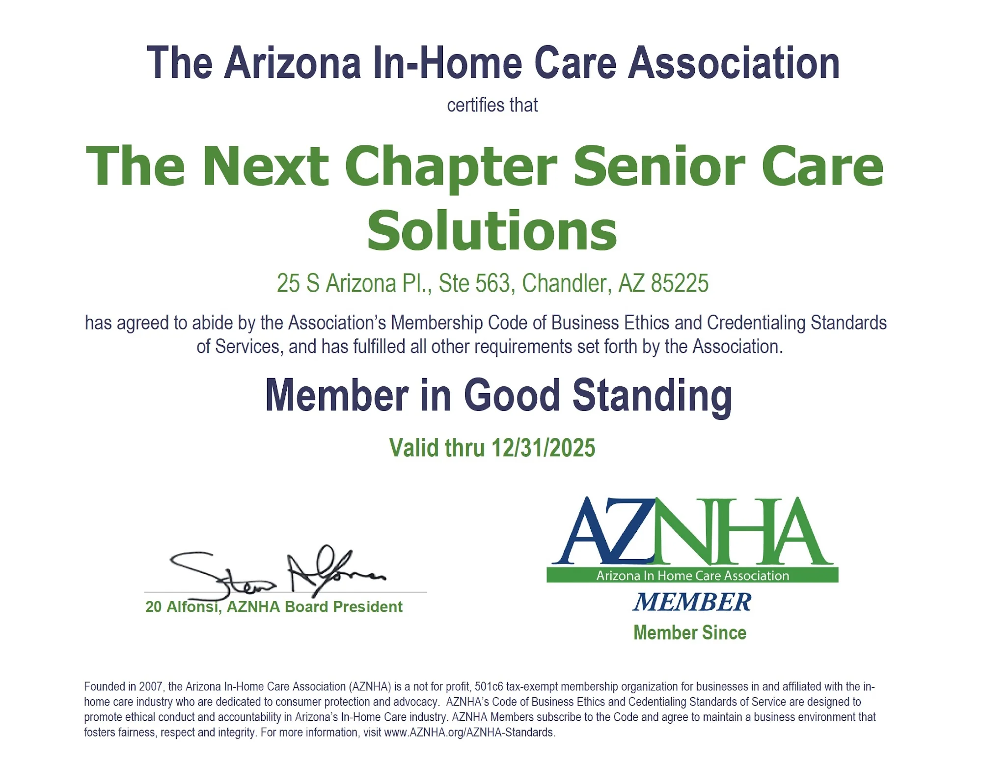 The Next Chapter - Senior Care Solutions