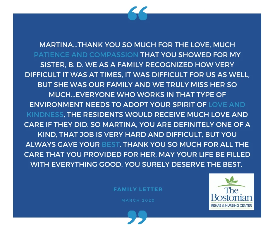 BOSTONIAN NURSING CARE & REHABILITATION CENTER