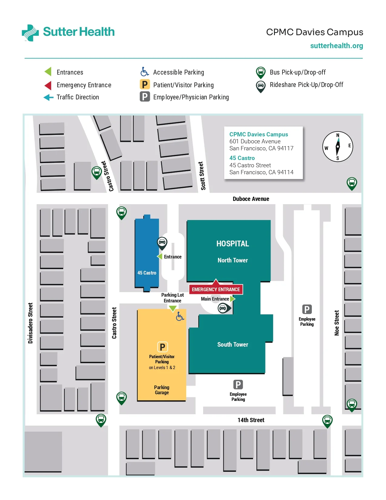 CALIFORNIA PACIFIC MEDICAL CTR- DAVIES CAMPUS HOSP