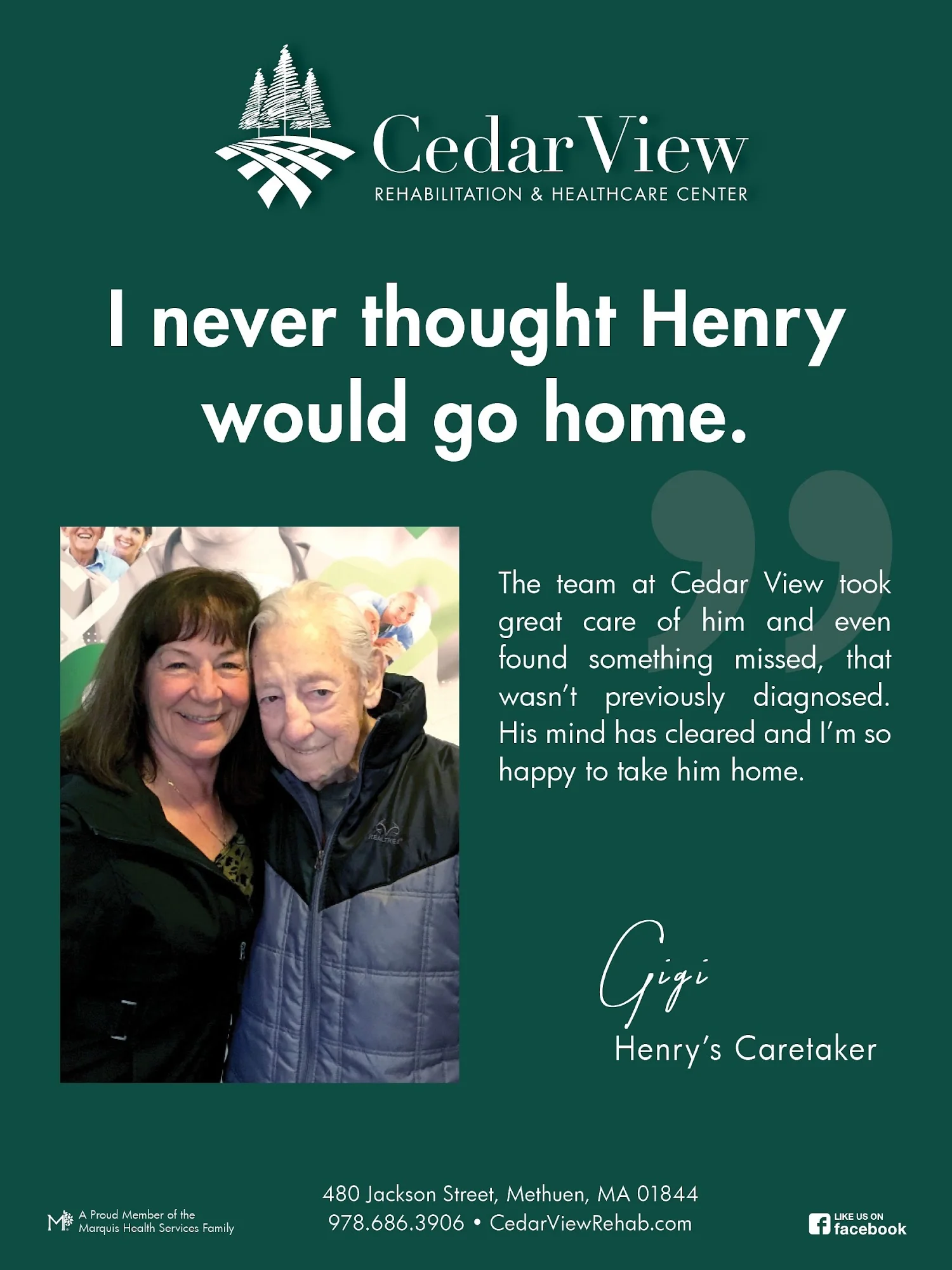 CEDAR VIEW REHABILITATION AND HEALTHCARE CENTER