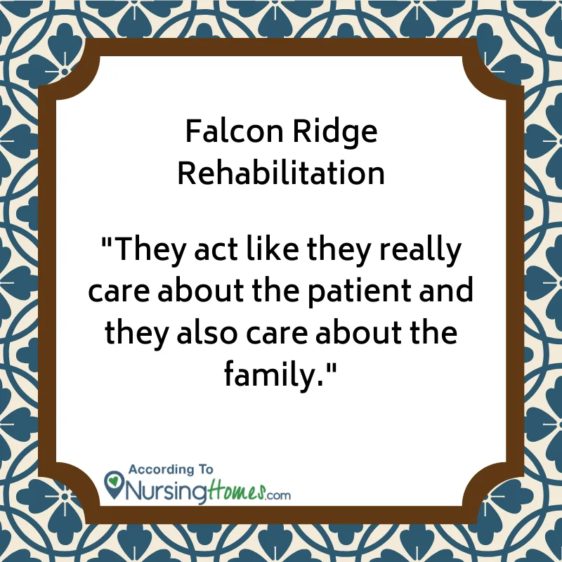 FALCON RIDGE REHABILITATION