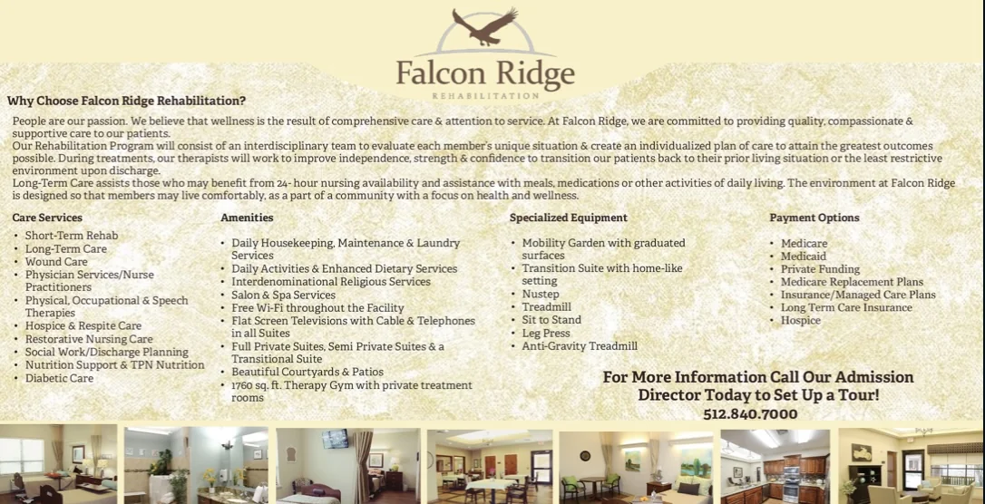 FALCON RIDGE REHABILITATION