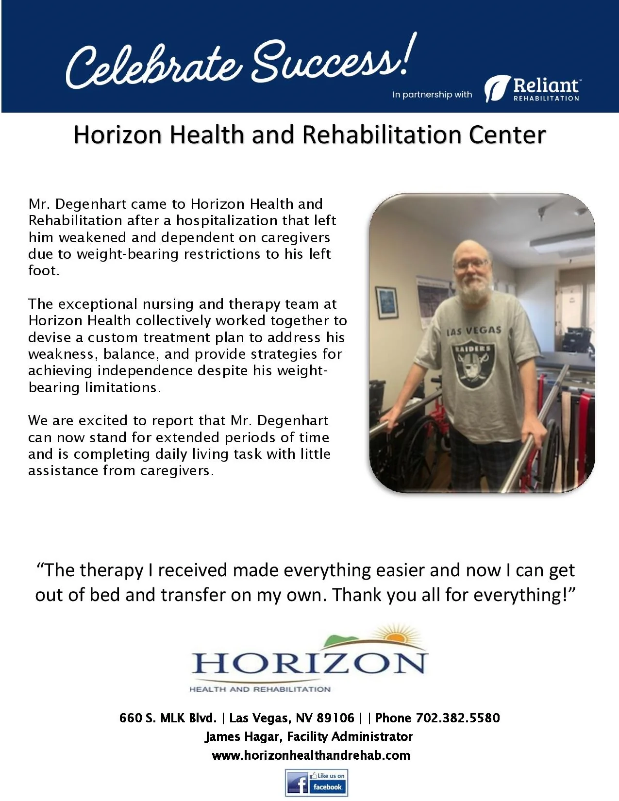 HORIZON HEALTH AND REHABILITATION CENTER