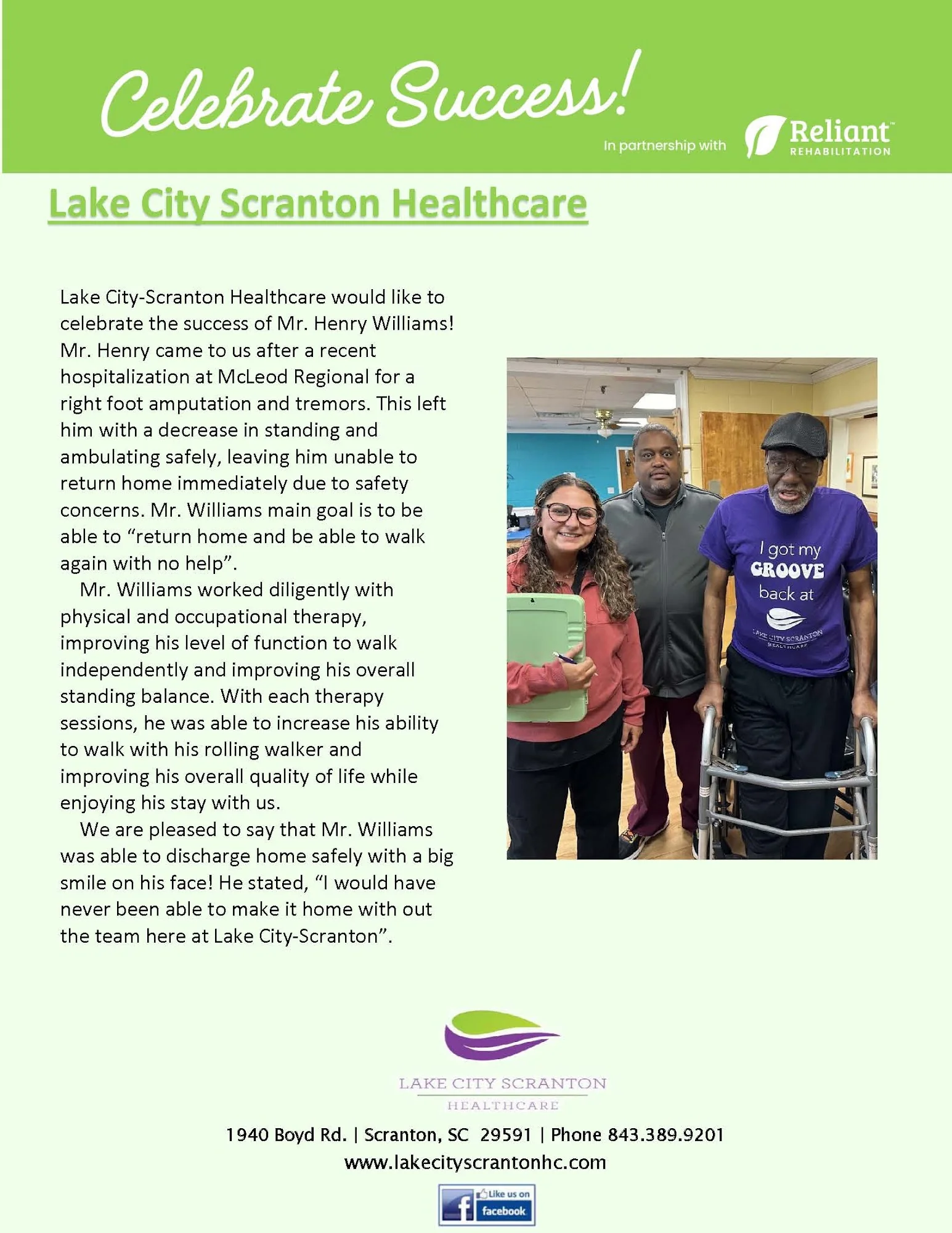 LAKE CITY SCRANTON HEALTHCARE CENTER