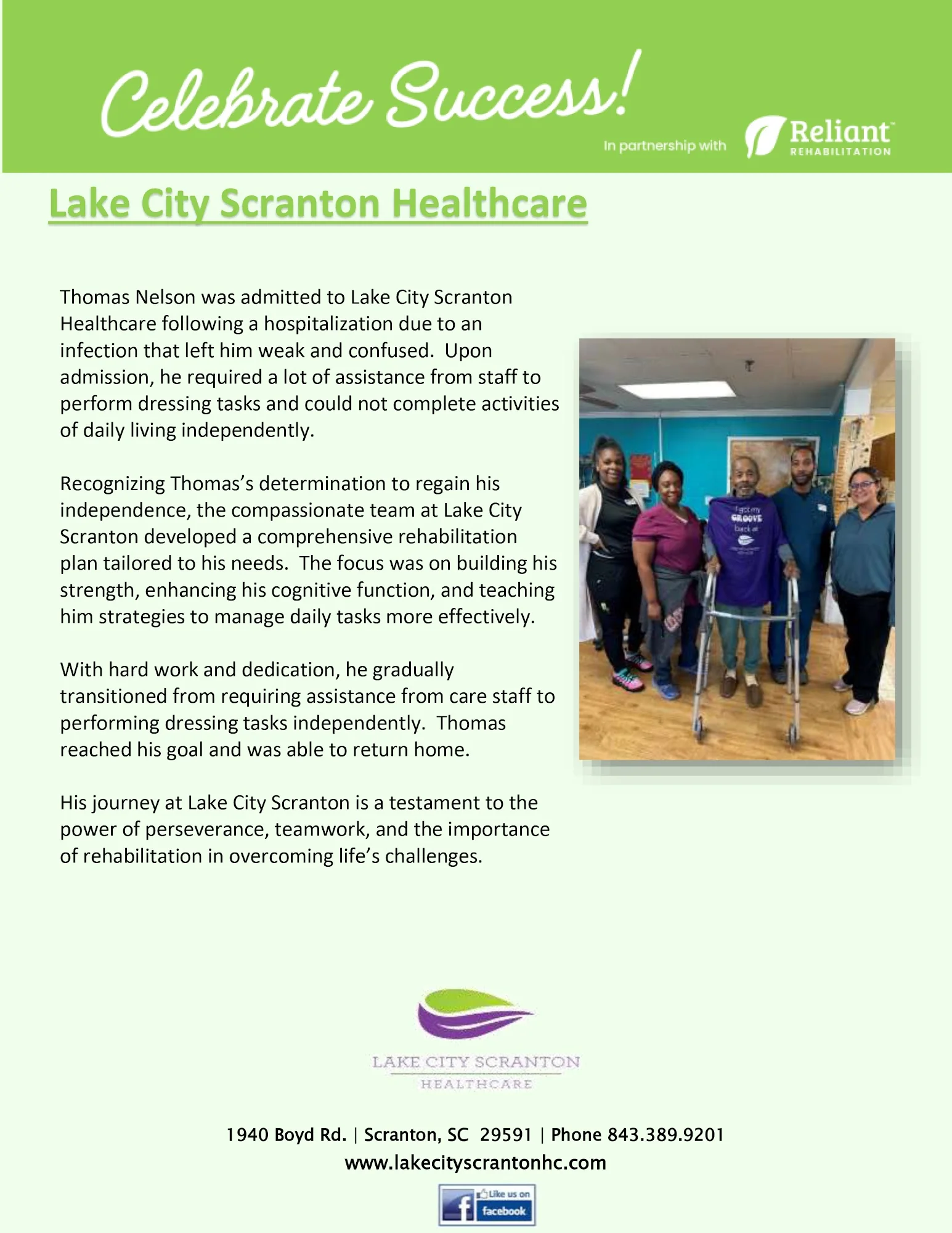 LAKE CITY SCRANTON HEALTHCARE CENTER