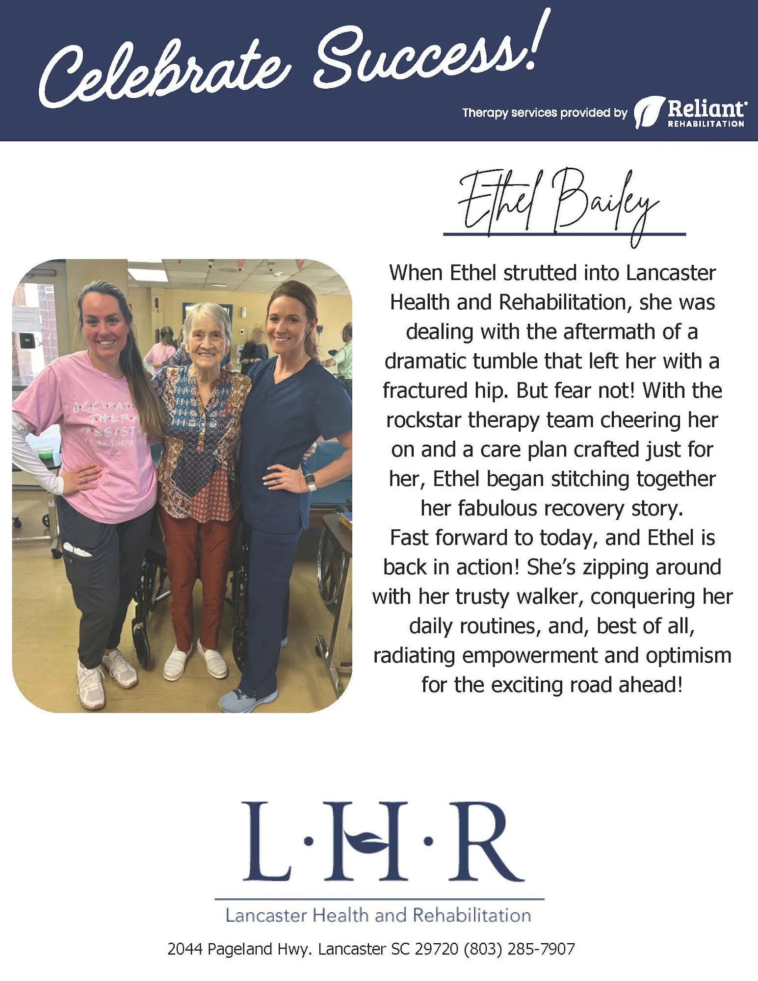 LANCASTER HEALTH AND REHABILITATION
