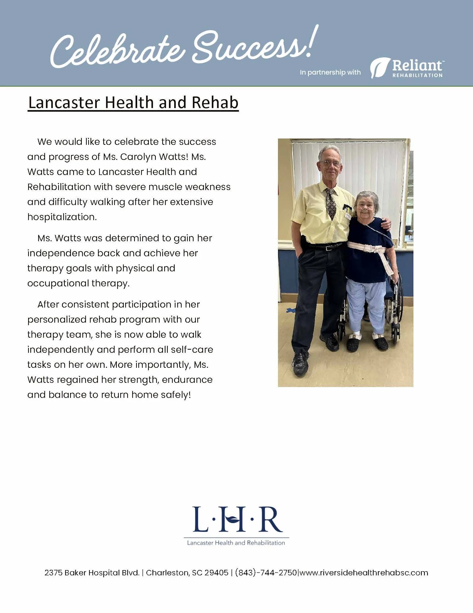 LANCASTER HEALTH AND REHABILITATION