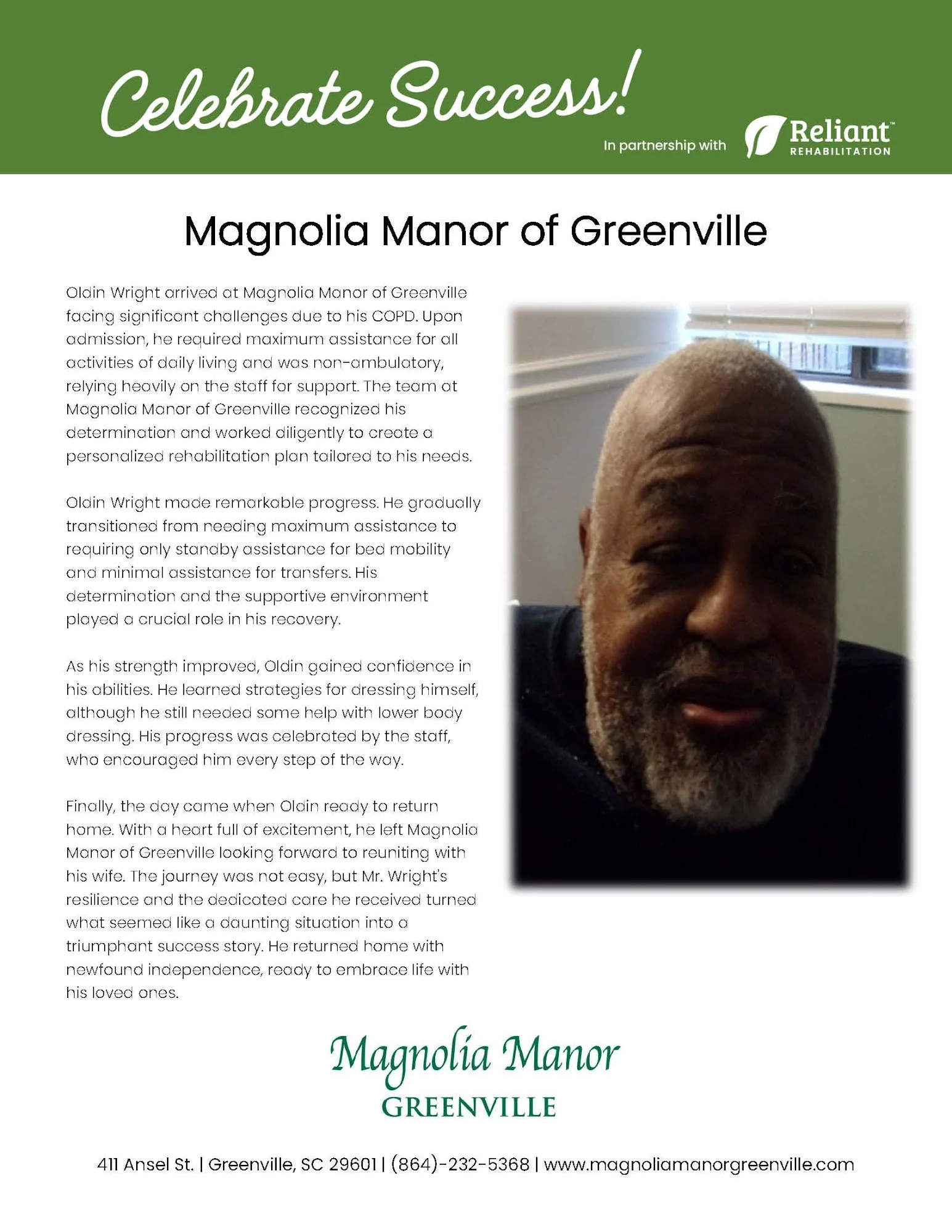 MAGNOLIA MANOR - GREENVILLE