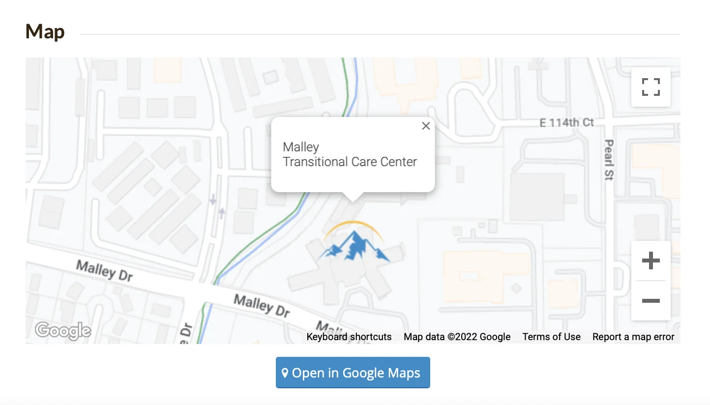 MALLEY TRANSITIONAL CARE CENTER