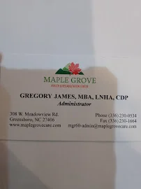 MAPLE GROVE HEALTH AND REHABILITATION CENTER