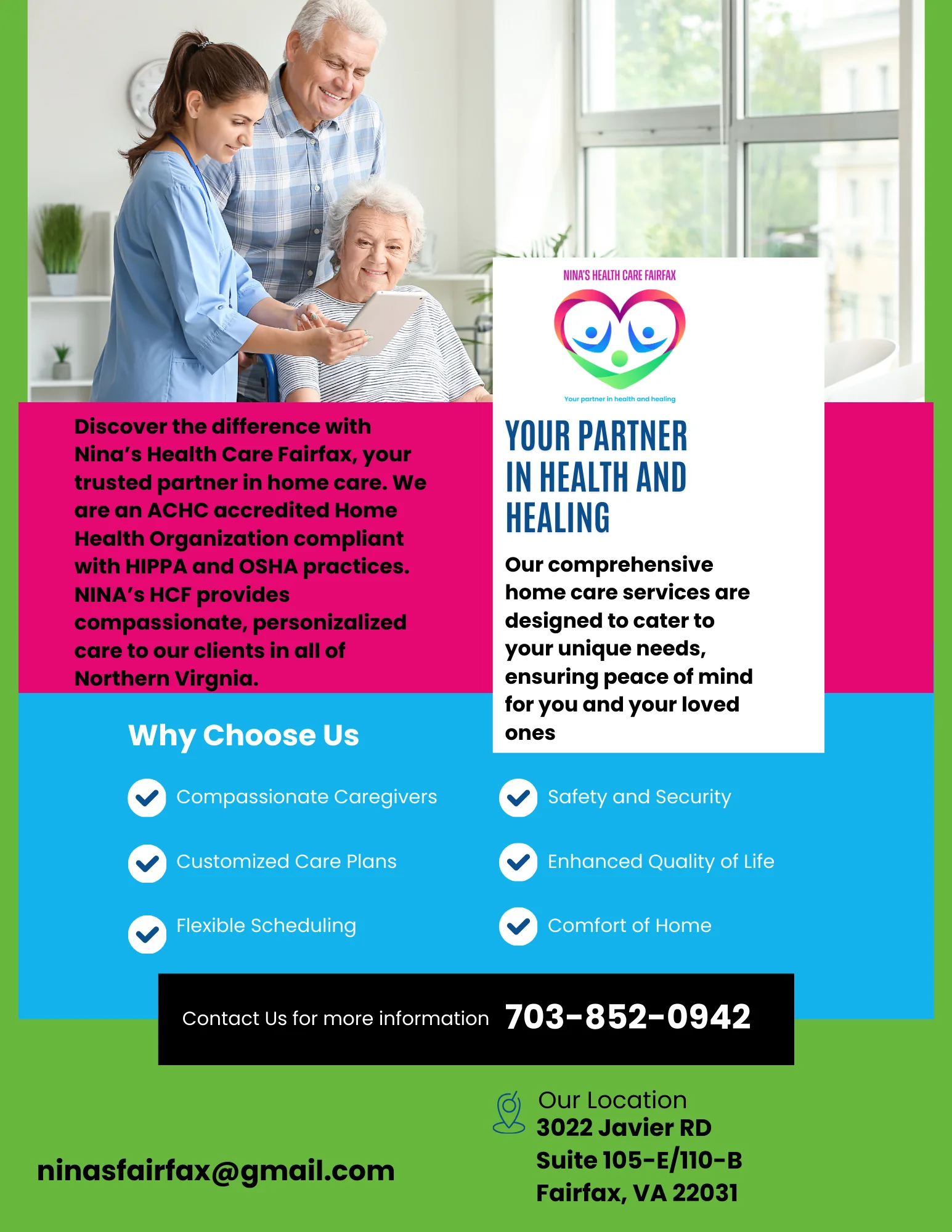NINA'S HEALTH CARE FAIRFAX INC