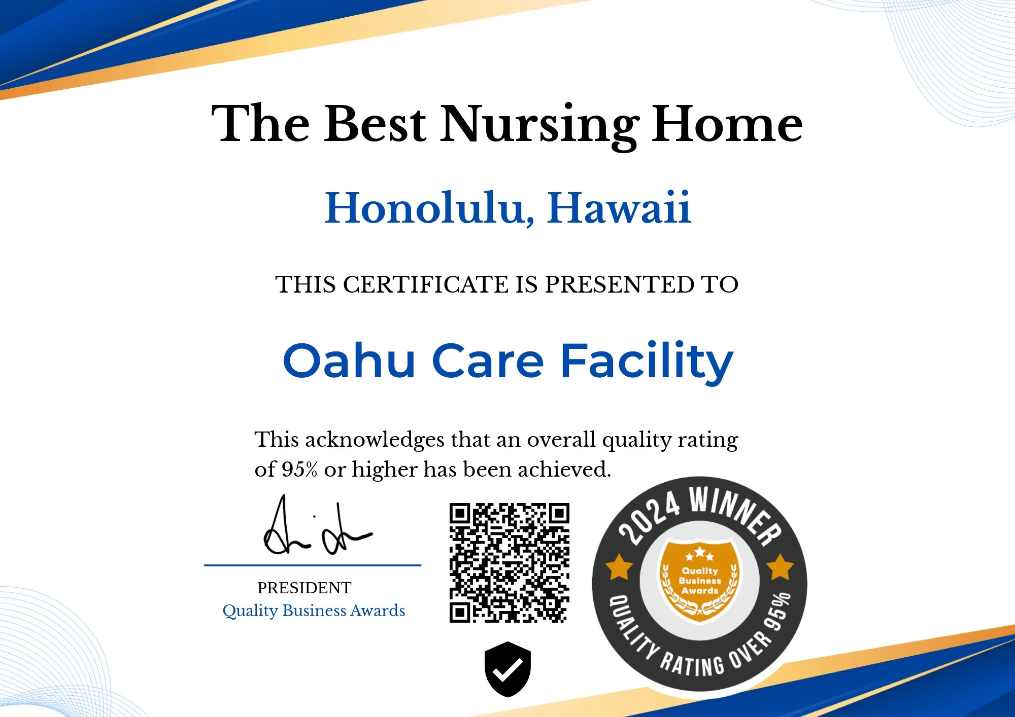 OAHU CARE FACILITY
