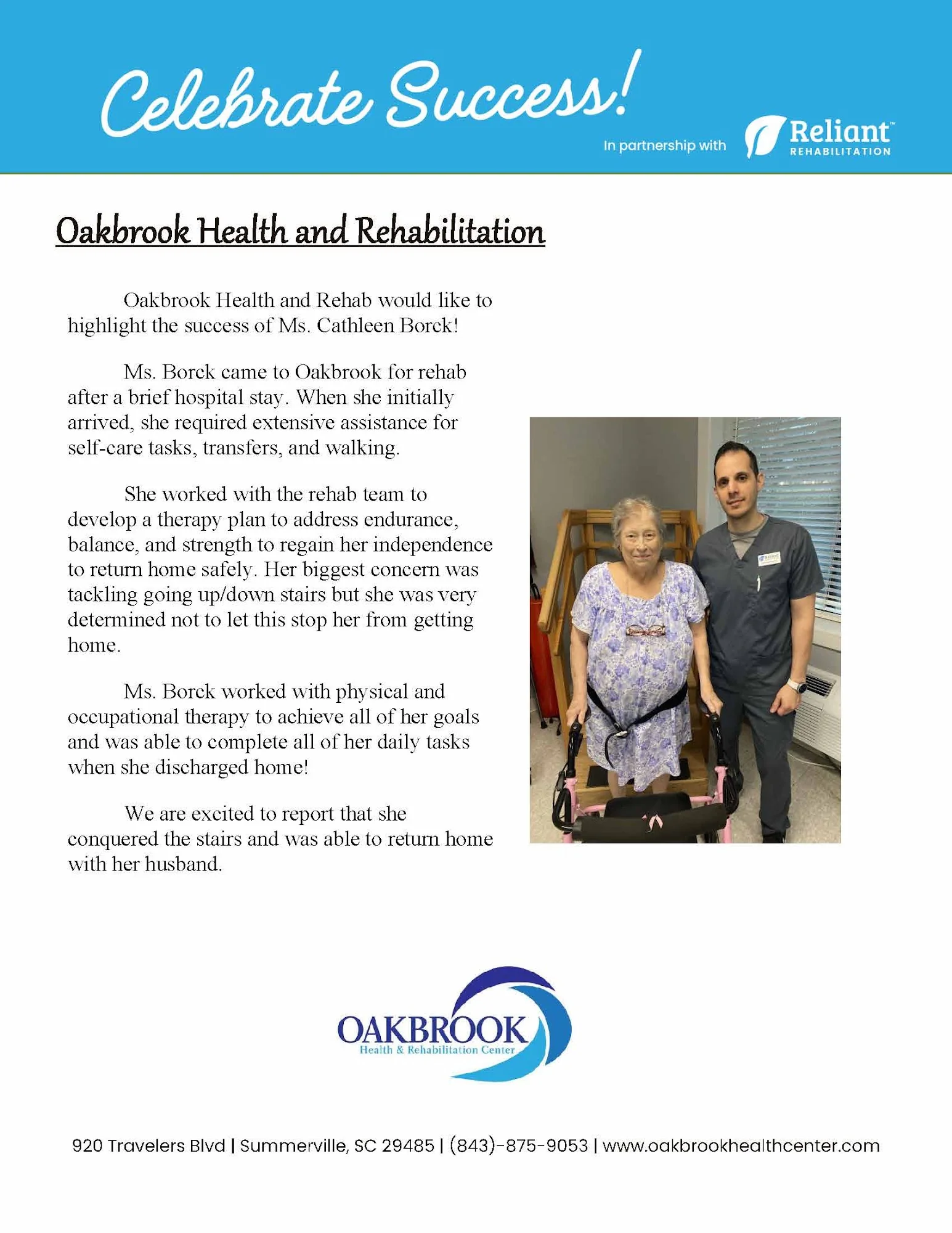 OAKBROOK HEALTH AND REHABILITATION CENTER