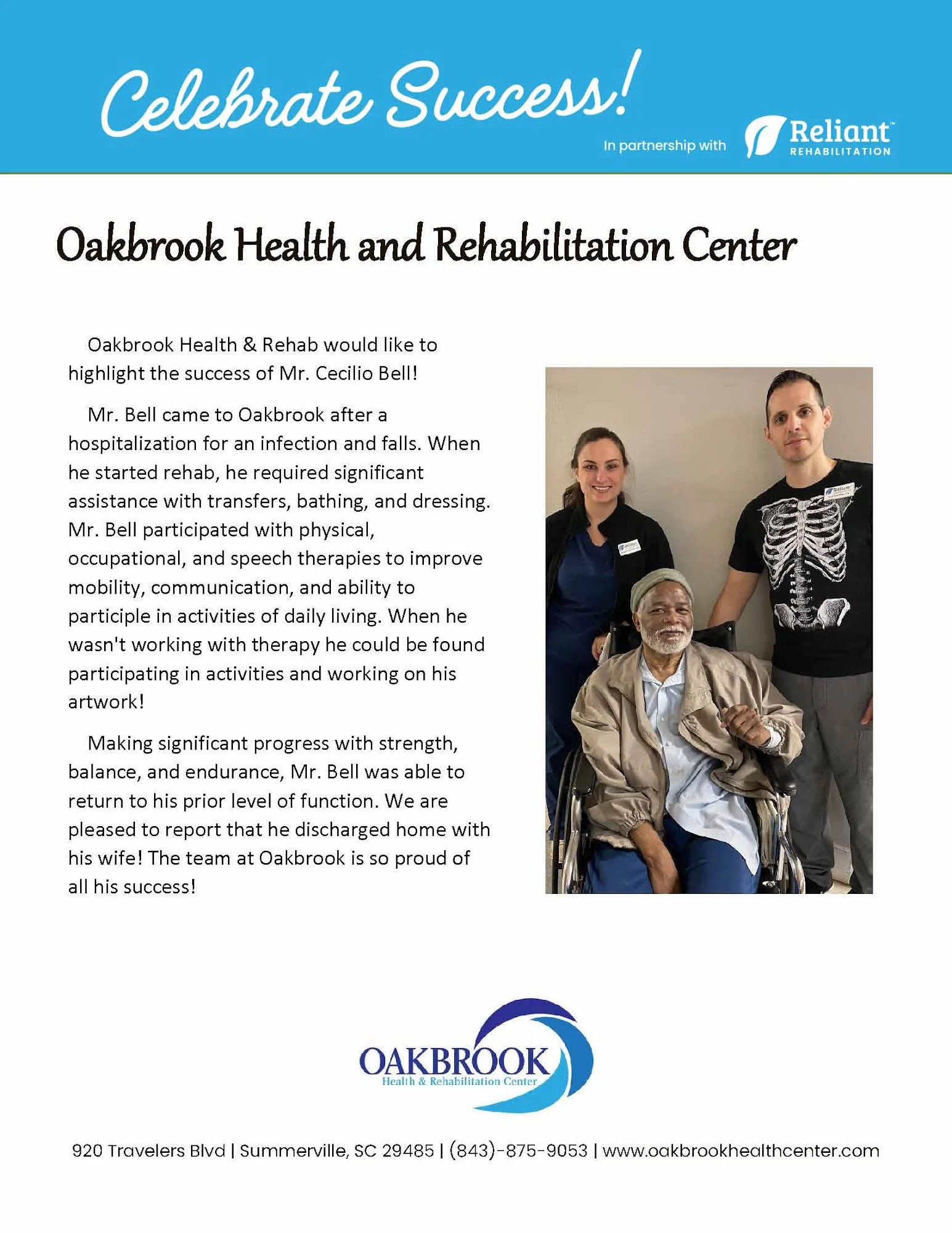 OAKBROOK HEALTH AND REHABILITATION CENTER