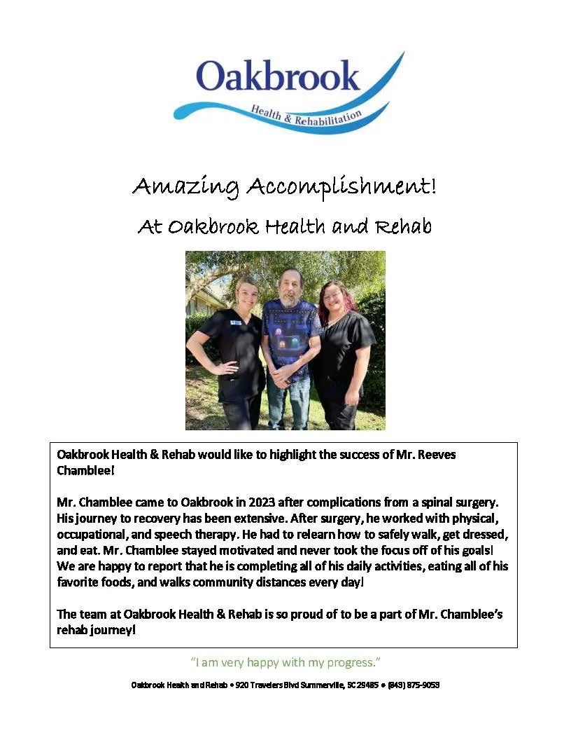 OAKBROOK HEALTH AND REHABILITATION CENTER