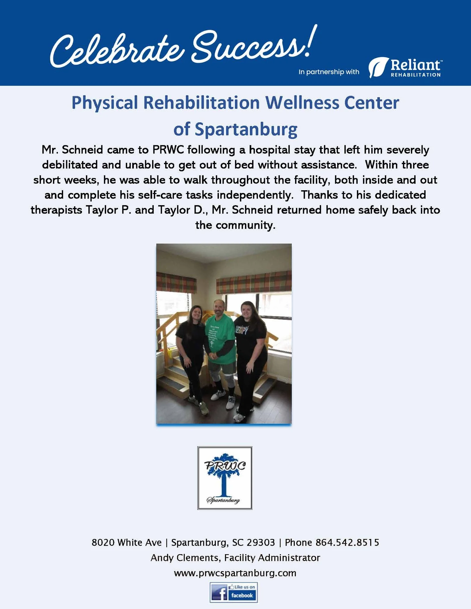 PHYSICAL REHABILITATION AND WELLNESS CENTER OF SPA