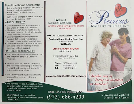 PRECIOUS HOME HEALTH CARE INC