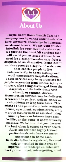 PURPLE HEART HOME HEALTH CARE
