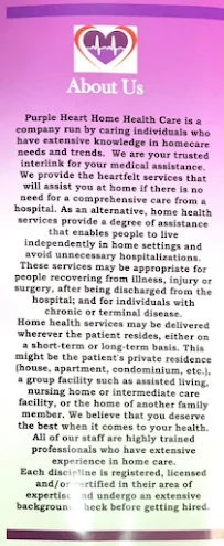 PURPLE HEART HOME HEALTH CARE