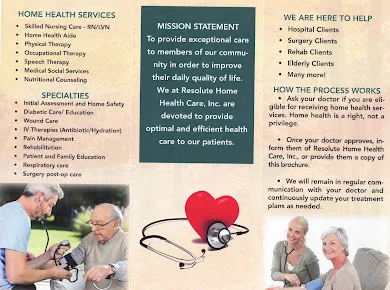 RESOLUTE HOME HEALTH CARE INC.