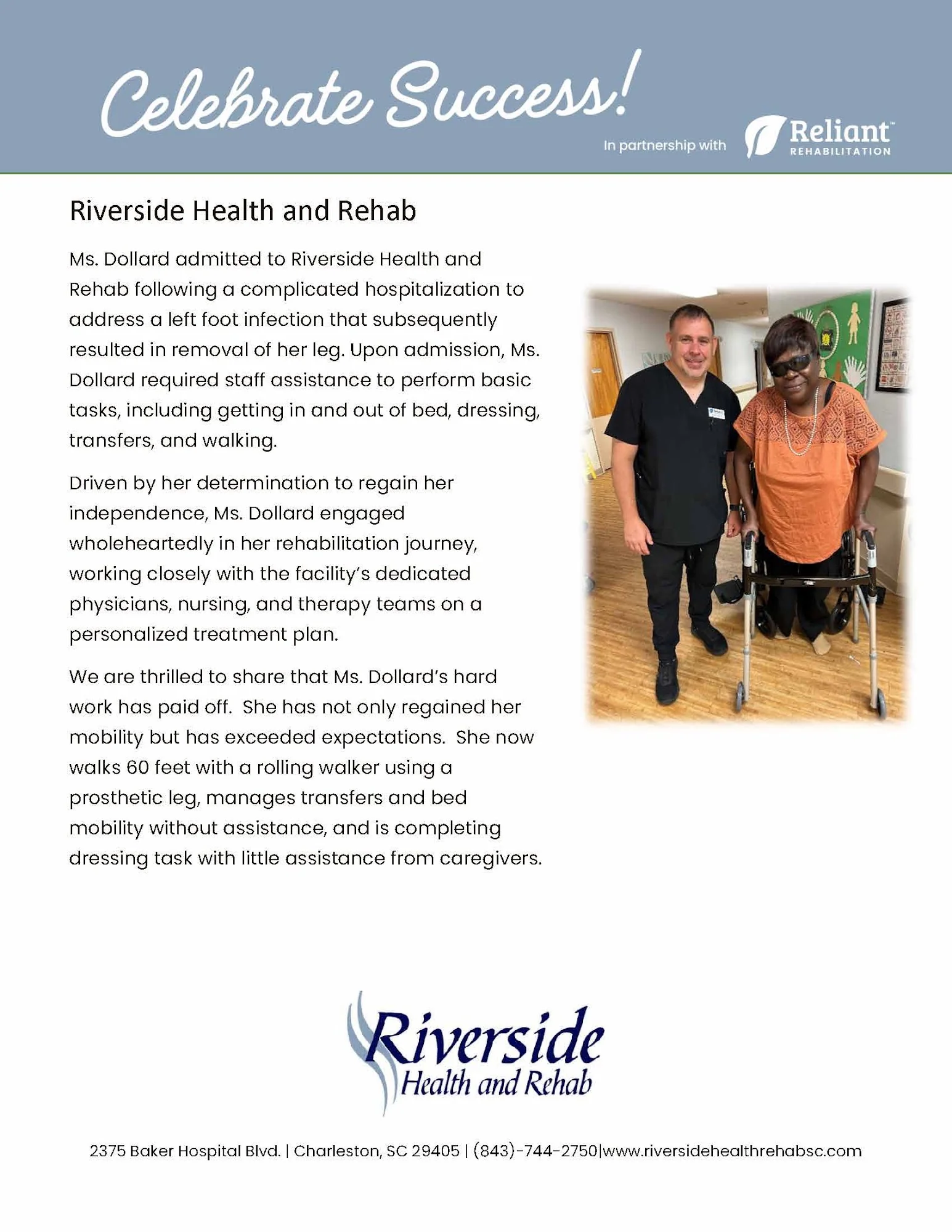 RIVERSIDE HEALTH AND REHAB