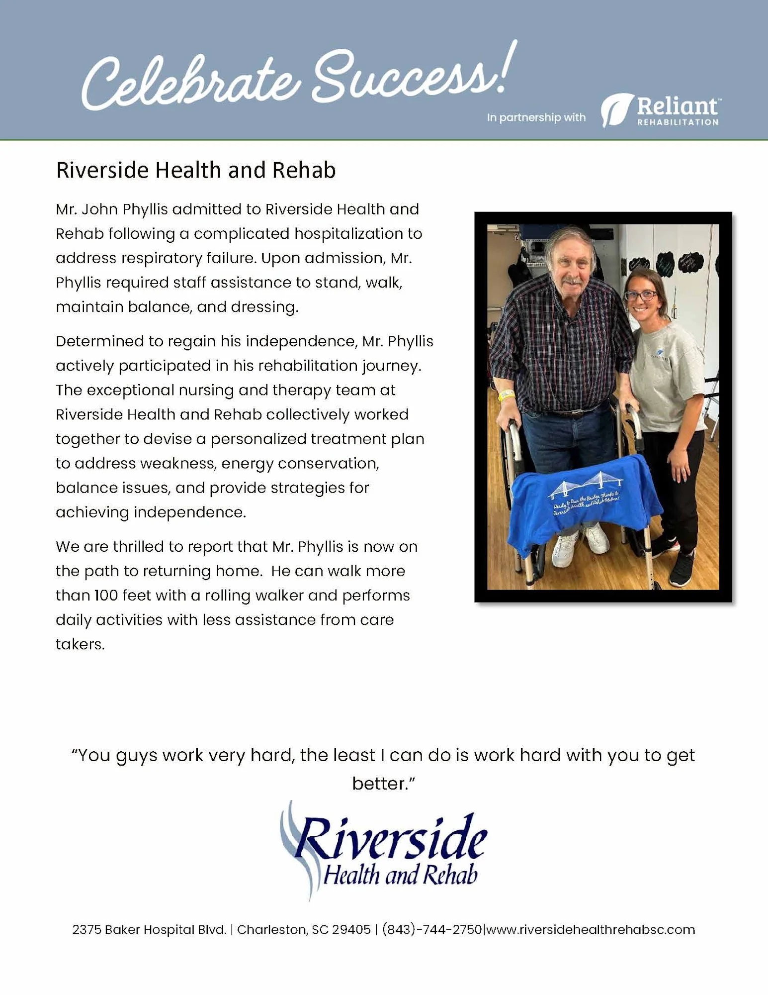 RIVERSIDE HEALTH AND REHAB
