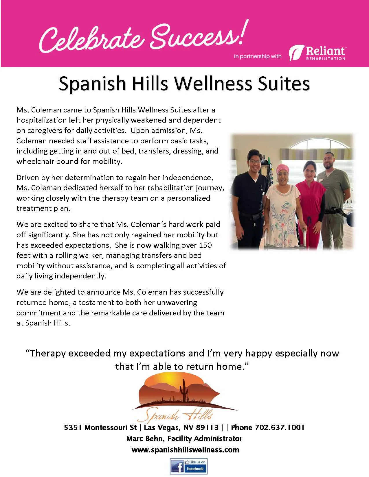 SPANISH HILLS WELLNESS SUITES