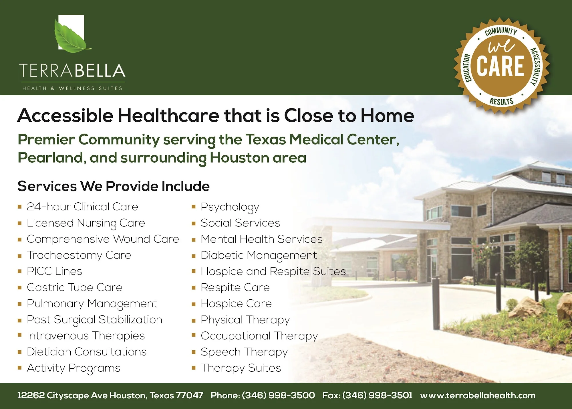 TERRA BELLA HEALTH AND WELLNESS SUITES